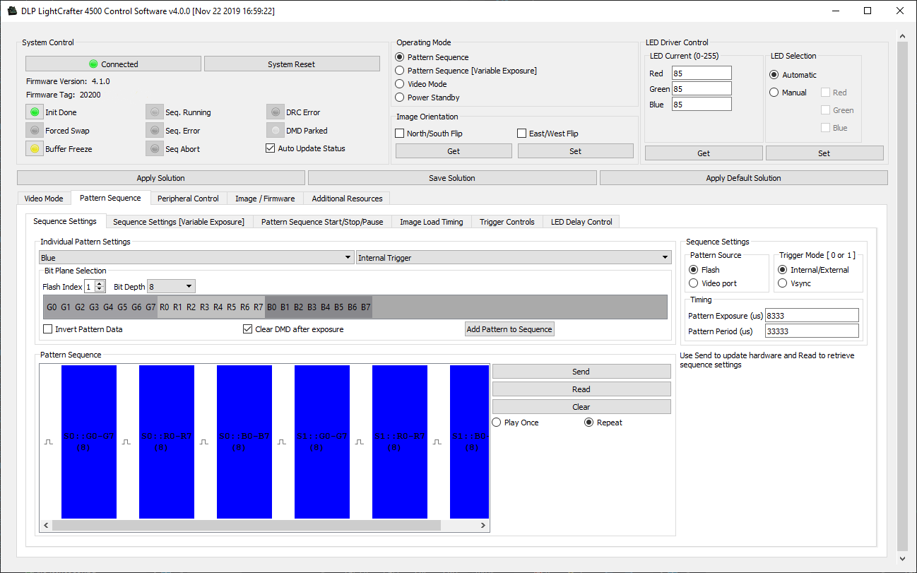 DLP4500 sequence trigger corrupted pattern - DLP products forum - DLP®︎ ...