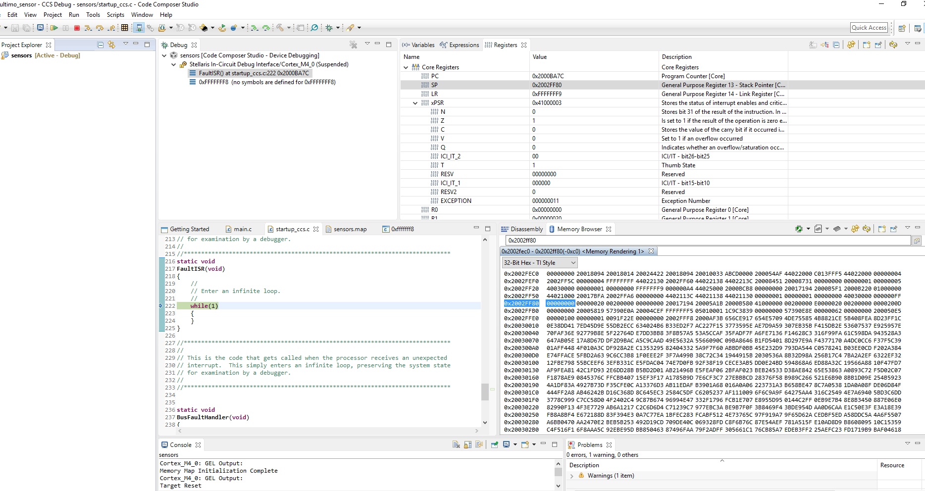 CCS/CC3200: Tips for debugging a hard fault - Wi-Fi forum - Wi-Fi - TI ...