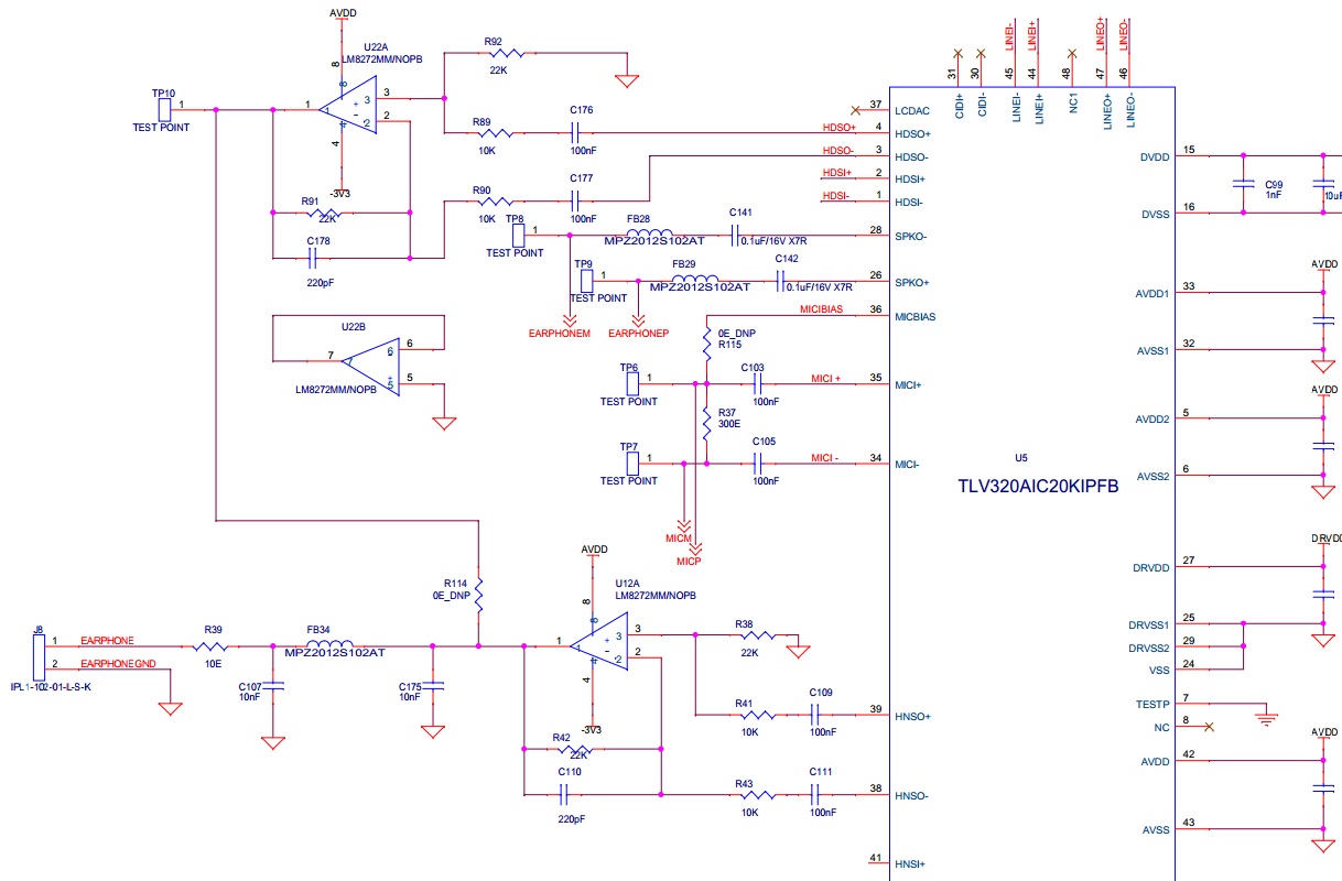 TLV320AIC20K: Microphone and Earphone Connection - Audio forum - Audio ...