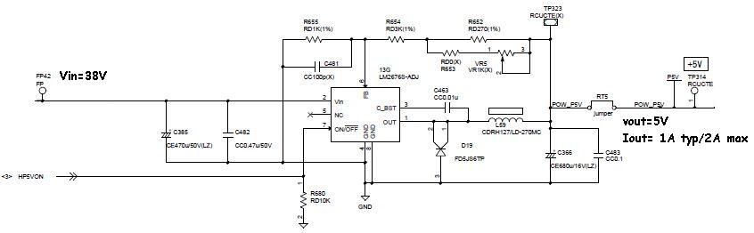 LM2676 unexpected Sw-ON after shutdown - Power management forum - Power