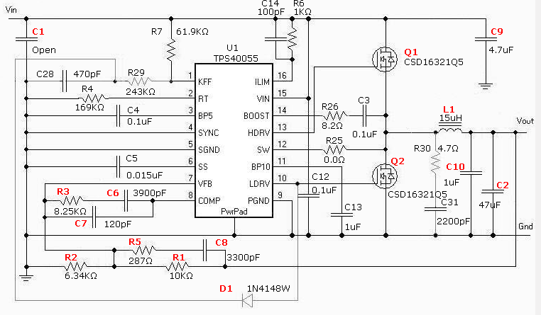 SwitcherPro Online-Version TPS40055 - Simulation, hardware & system ...