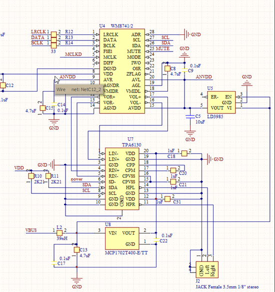 TPA6130A2 input configuration, SN drops 20dB when I direct connect ...