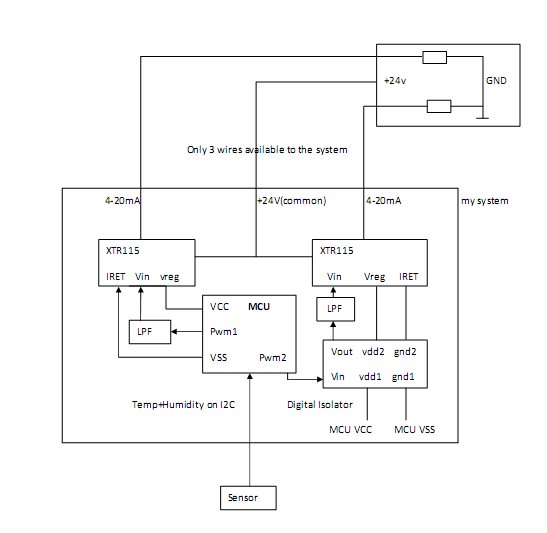 RE: two XTR116 with non isolated power supply - Amplifiers forum ...