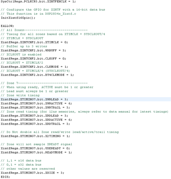 Using “Example_2834xDMA_XINTF_to_Ram.c” to test the external memory of ...