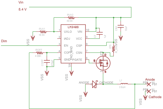 LM3409 driver design problem - Power management forum - Power ...