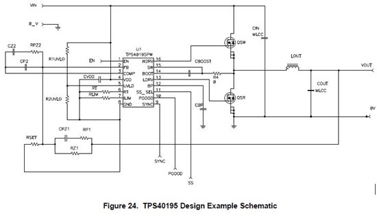 TPS40195 / About resistor located between SW node and drain of LS FET ...