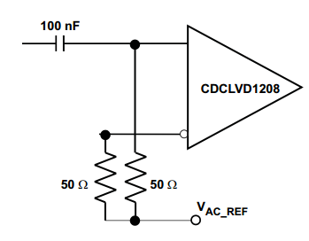 How to interface 3.3V LVCMOS XO output to CDCLVD1208 input? - Clock ...