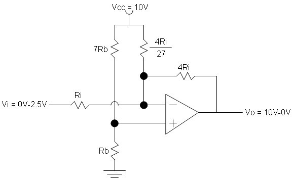 0 to 2.5 scaling to 10v to 0v - Amplifiers forum - Amplifiers - TI E2E ...