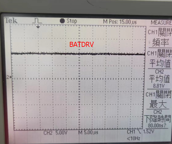 BATDRV is 9.6V