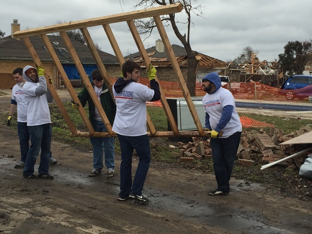 TIers help to re-build North Texas in response to recent tornado devastation.