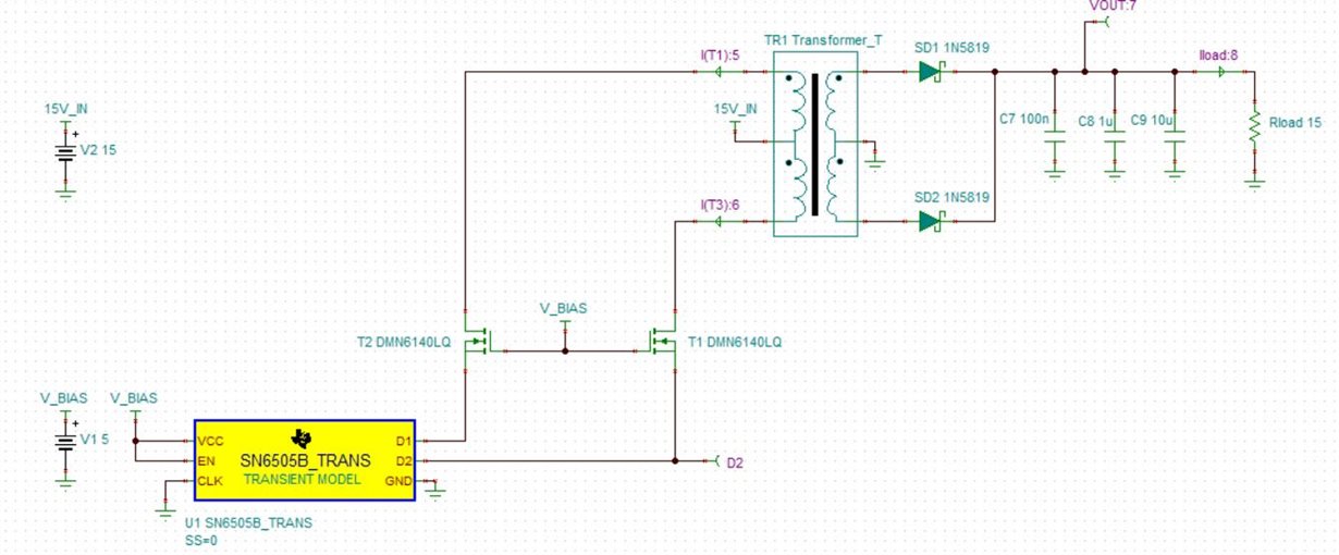 SN6505B: Use with cascode transistors for high Vin application ...