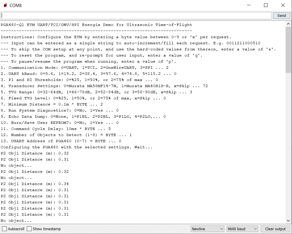 Getdistance Output at Midpoint