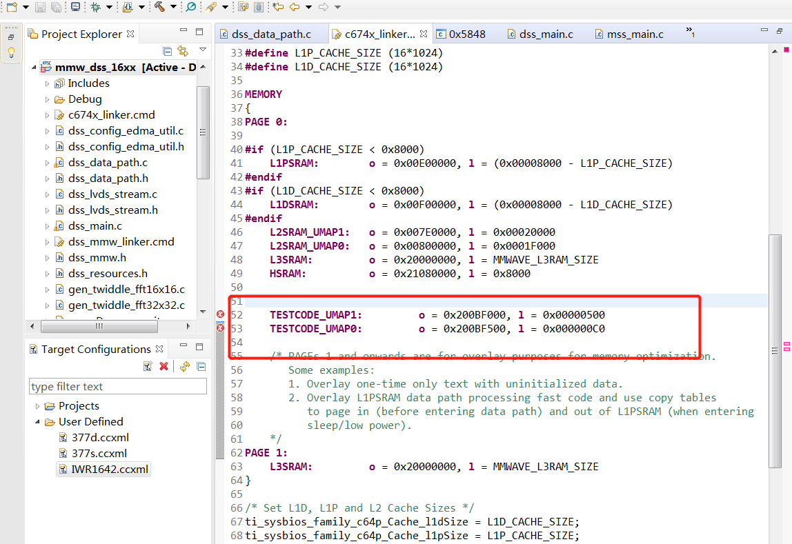 CCS/IWR1642BOOST: IWR1642 shared memory allocation - Sensors forum ...