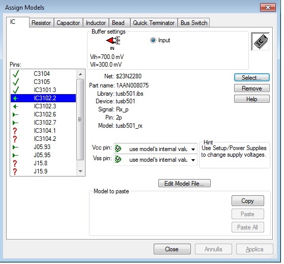 TUSB501: IBIS model and hyperlynx simulation - Interface forum ...