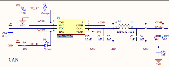 SN65HVD256: CANbus crashes when more than two nodes are in the