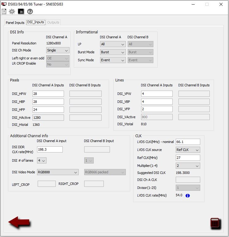 SN65DSI83: SN65DSI EVM: Problem with the LVDS Clock - Interface forum ...