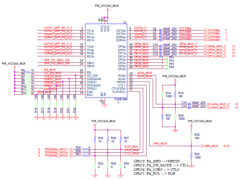 TUSB1064: SCH - Interface forum - Interface - TI E2E support forums