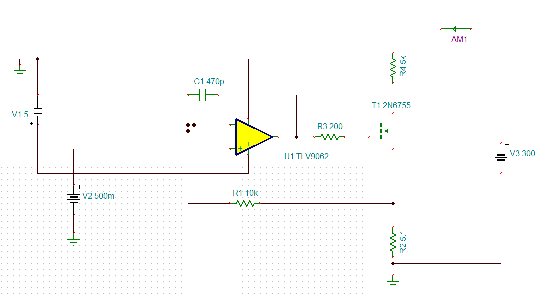 TLV9061: Driving the load with constant current - Amplifiers forum ...