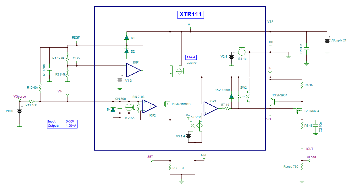 XTR111: REGF, REGS output voltage - Amplifiers forum - Amplifiers - TI ...
