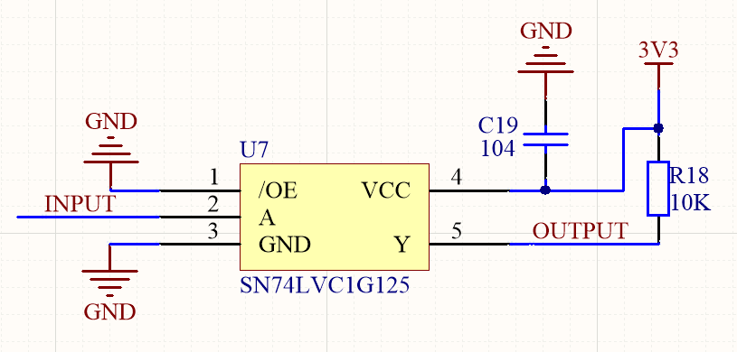 SN74LVC1G125: Output voltage can't go low - Logic forum - Logic - TI ...