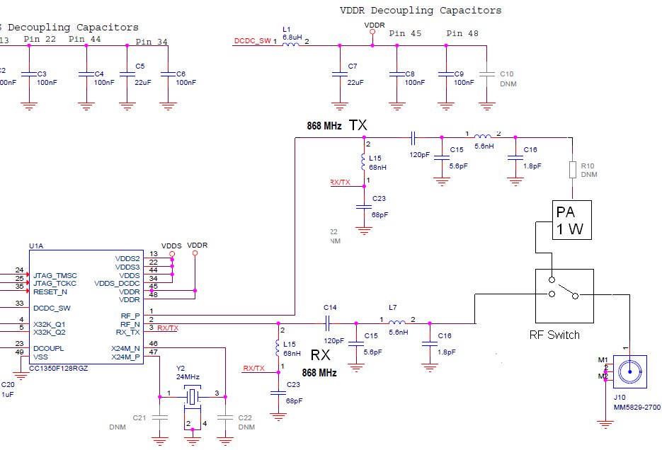 CC1350: cc1350 and power amplifier - Sub-1 GHz forum - Sub-1 GHz - TI ...