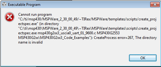 CCS fails loading code examples - MSP low-power microcontroller forum ...