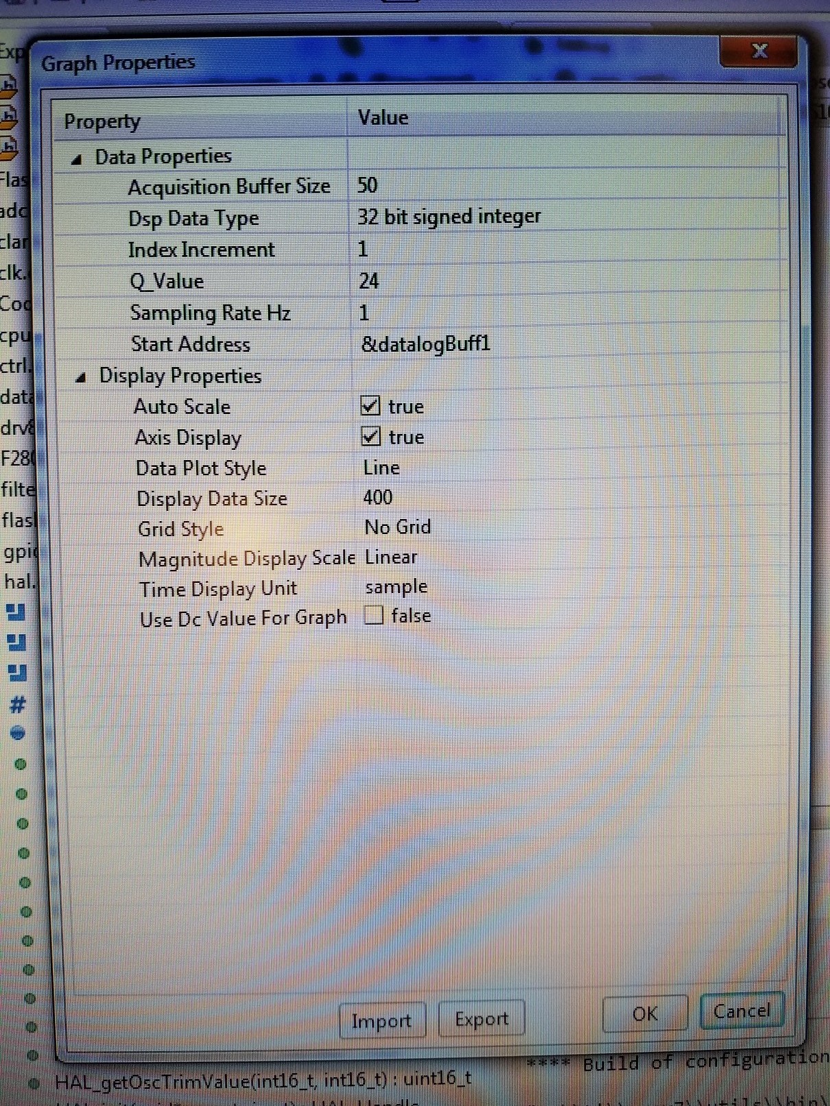 Plot Settings
