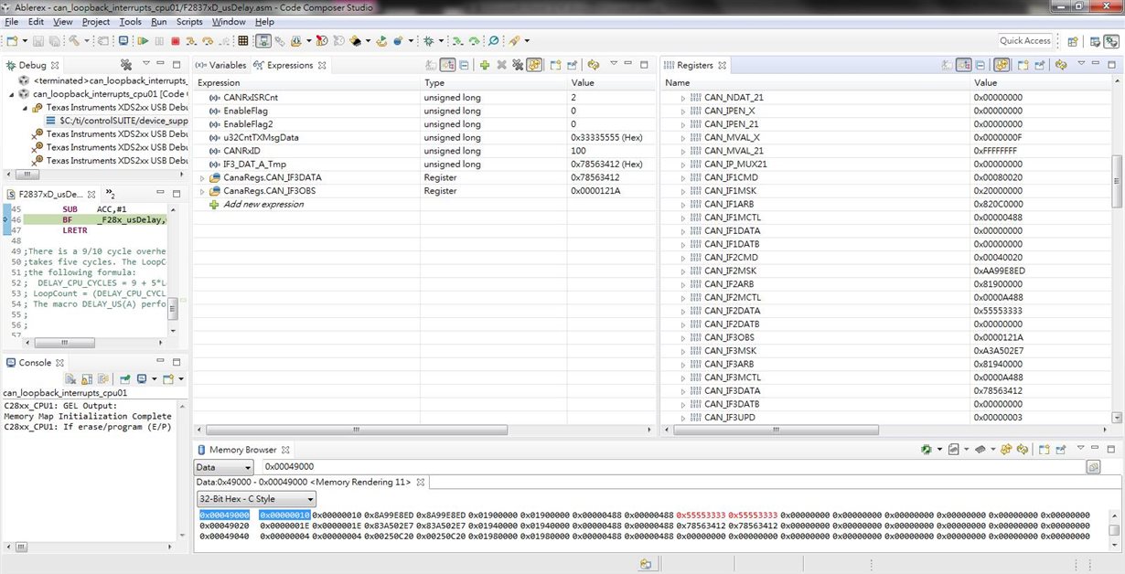 TMS320F28377S: CAN_IF3DATA dose not update new data after 2nd time ...