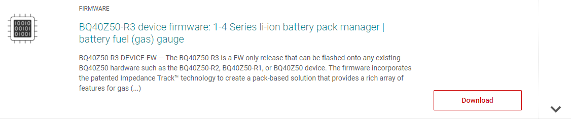 BQ40Z50: Firmware update problem - Power management forum - Power ...
