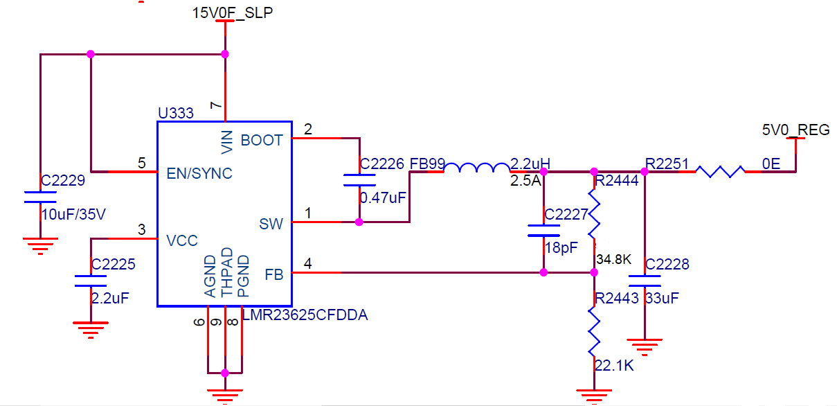 Lmr23625-q1: Regulator Circuit Not Working On Bread Board - Power 