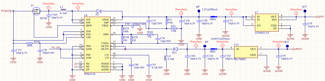 TPS65130 negative rail - Power management forum - Power management - TI ...