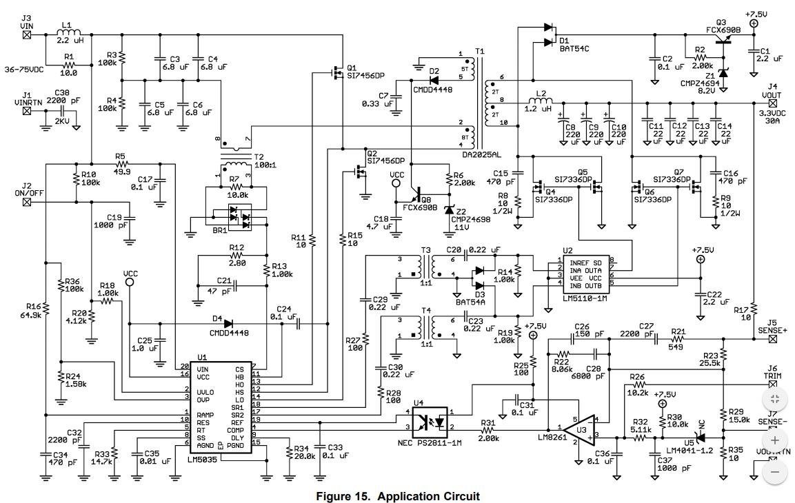 LM5035: How to reduce the input voltage regulation of the LM5035-based ...