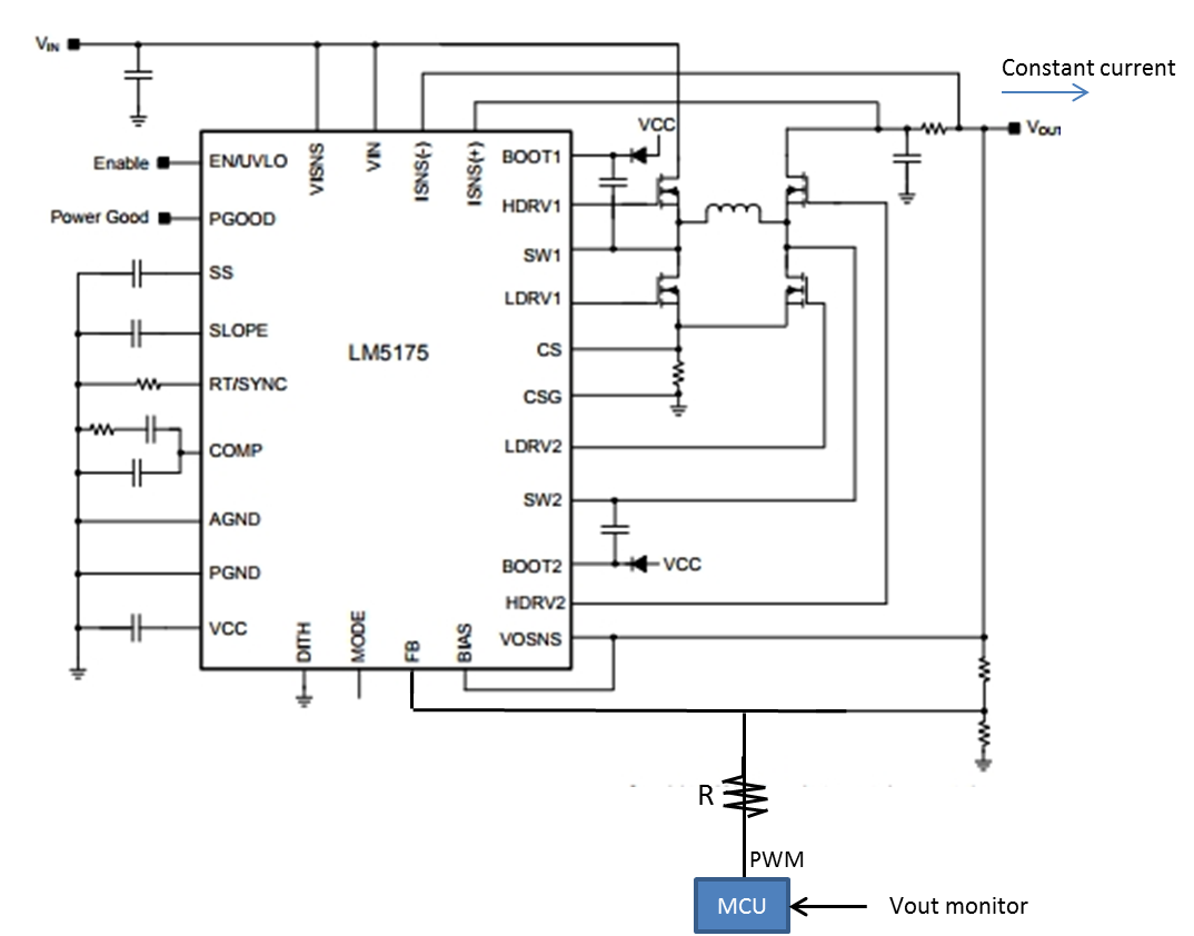 LM5175: Variable output with FB control - Power management forum ...