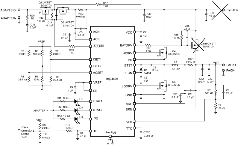 bq24610, disconnect SYSTEM and BATFET - Power management forum - Power ...