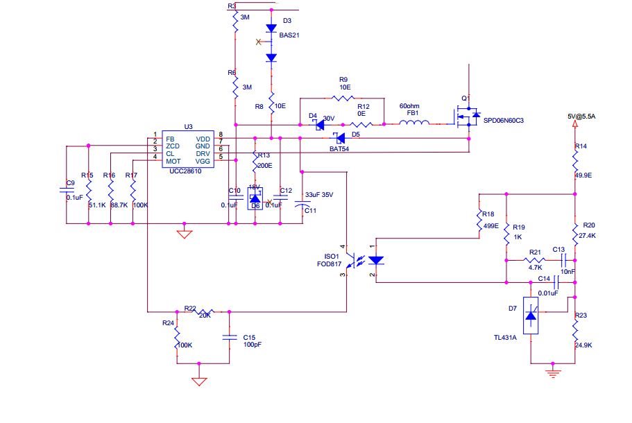 Issue in Power Supply design using UCC28610 - Power management forum ...