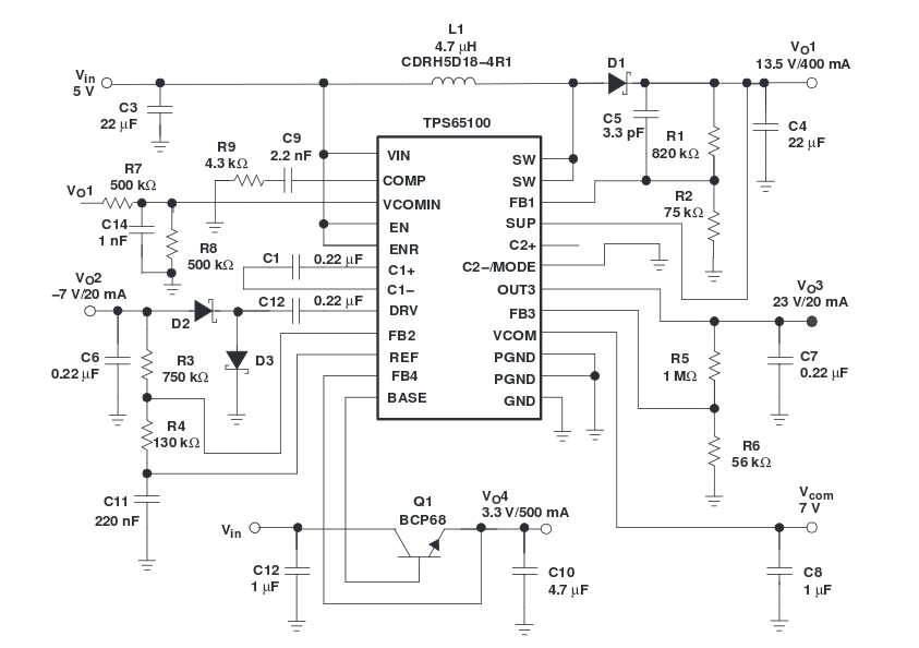 TPS65100 No Output Voltage - Power management forum - Power management ...