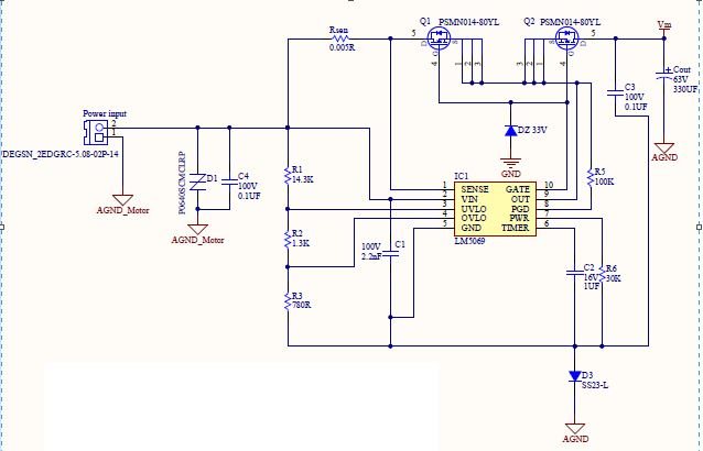 LM5069: Mosfet burn after connecting 48V - Power management forum ...