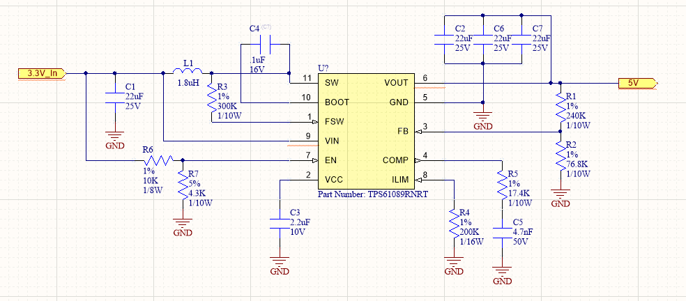 TPS61089: 3.3V to 5V - Power management forum - Power management - TI ...