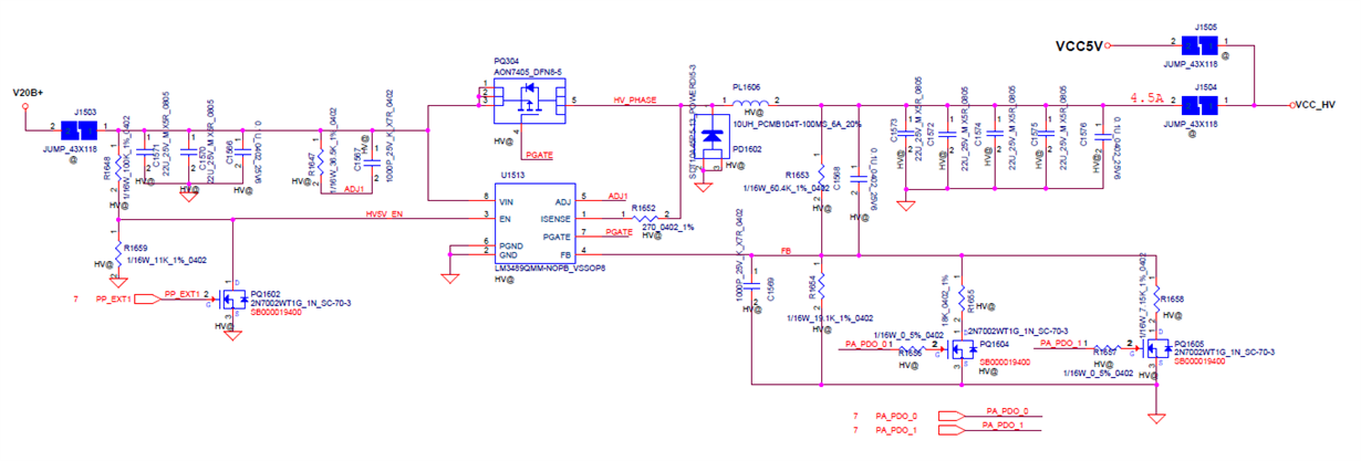 LM3489: LM3489 100% duty cycle operation with TPS65988 - Power ...