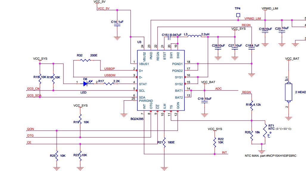 Problem with I2C and boost mode in Bq24295 - Power management forum ...