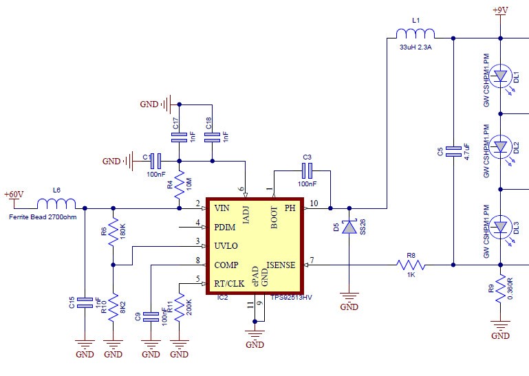 TPS92513HV: MOS trasnsistor shortcut over 36V - Power management forum ...