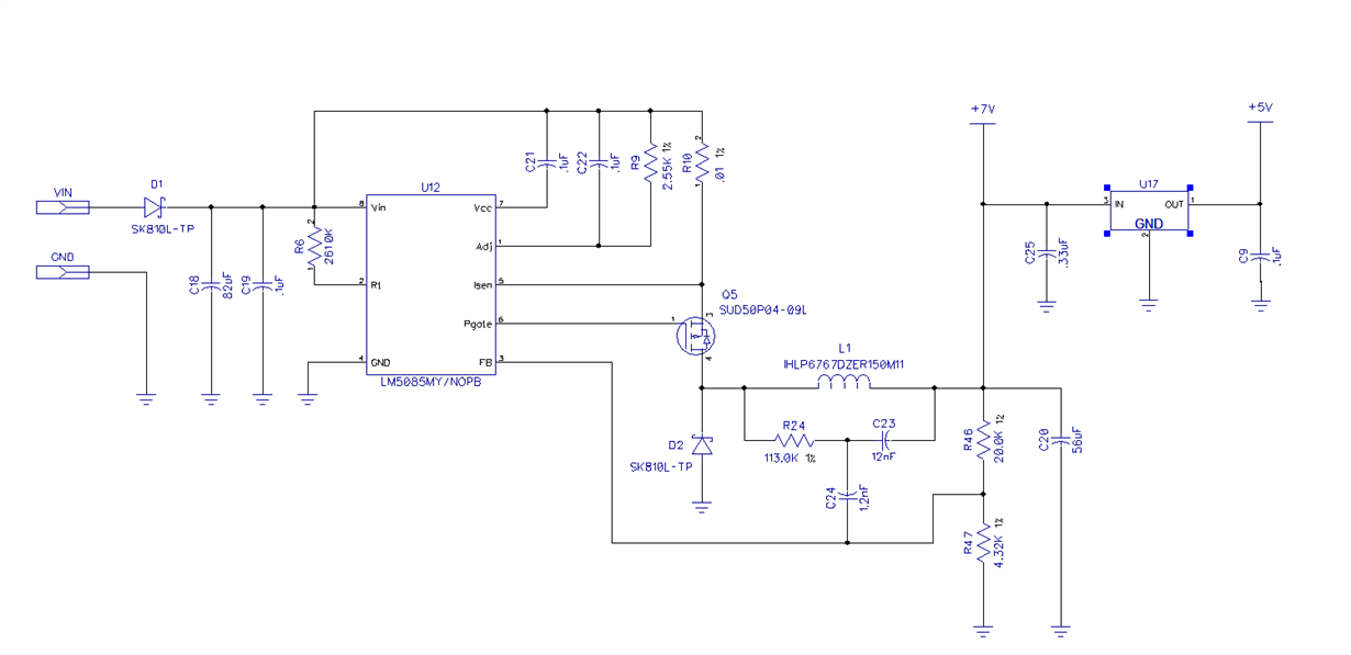 LM5085 Not reaching voltage - Power management forum - Power management ...