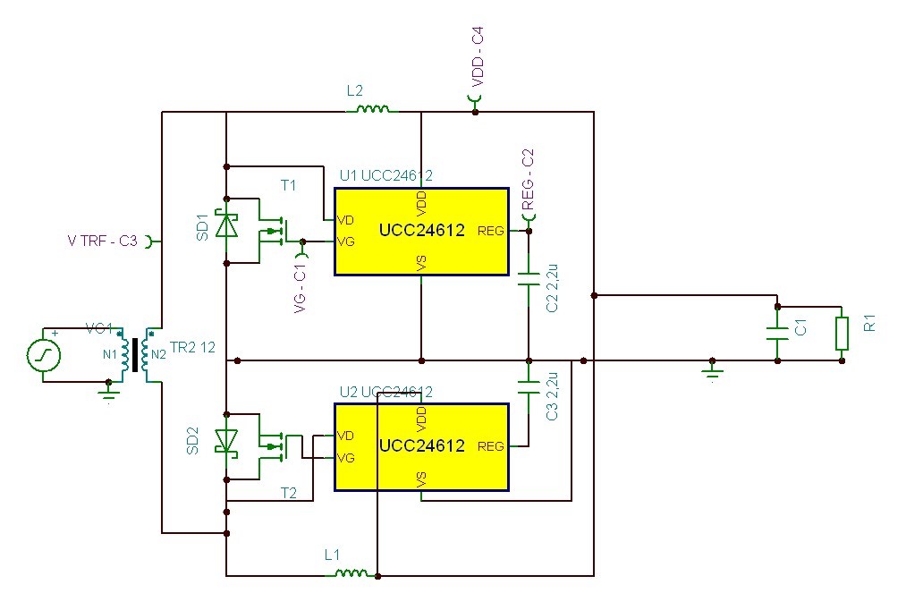 UCC24612: UCC24612 for current doubler rectifier topology - Power ...