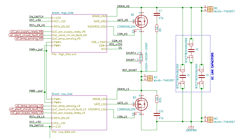 UCC21710-Q1: Current sense monitoring through shunt, with a SiC mosfet ...