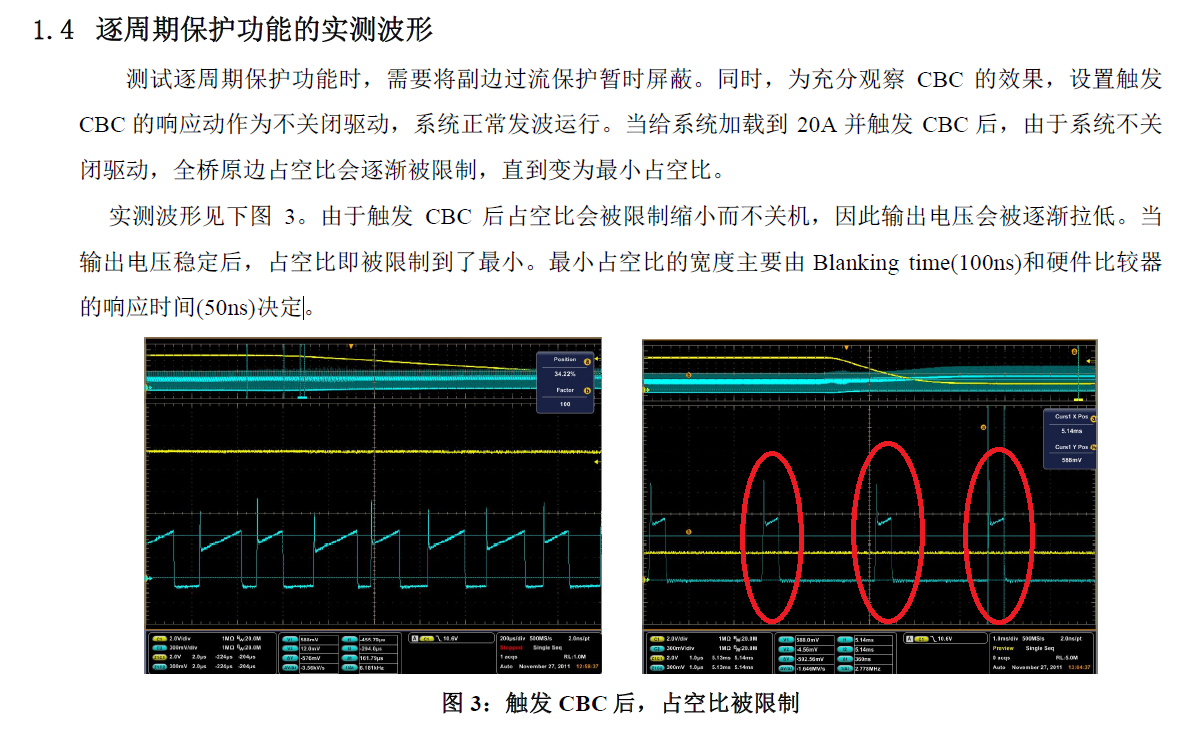 UCD3138: Questions about CBC and blanking window (minimal duty output ...