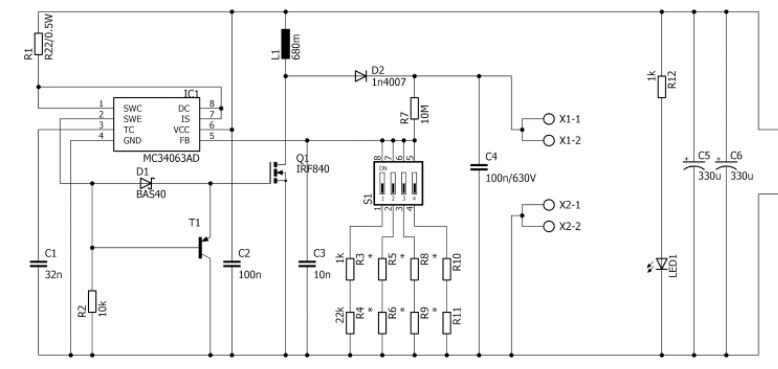 MC33063A: 5V-400V Step up Converter - Power management forum - Power ...