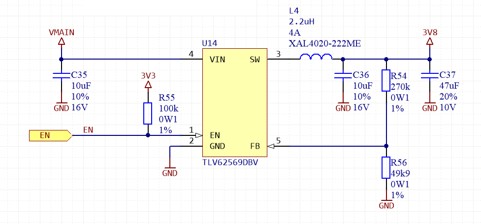 Tlv62569 Design Check For 3 8v 5v Input 3 8v Output - 