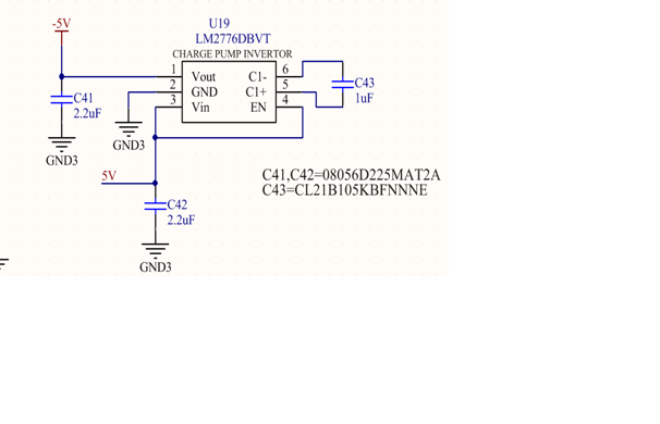 LM2776 - Output not correct : -1.2V output not -5V (charge pump 