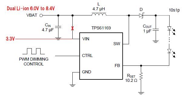 TPS61169 for Dual Li-ion application - Power management forum - Power ...