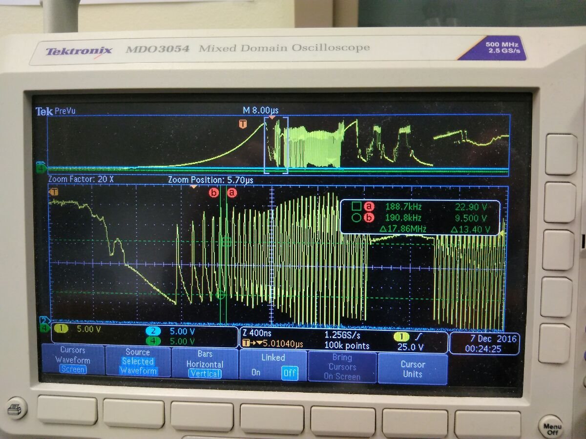 BQ24617 switch node generating when there is fast turn on by battery ...